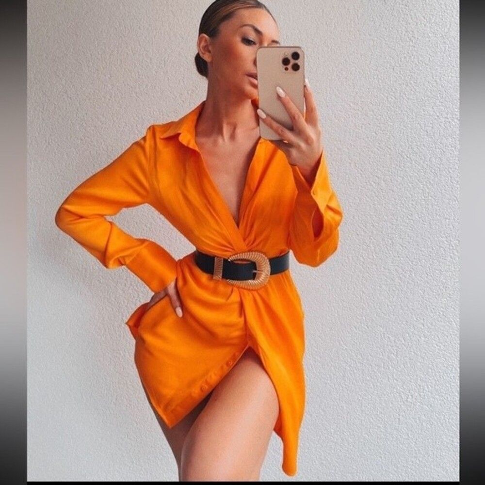 ZARA SATIN DRESS